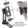 Phone Holder Adapter for Tripod Stand, Arca QR, 1/4&quot Screw Mount, 360 Degree Ball Head Rotate & Tilt Vertical & Horizontal, On Table Phone Stand, Fits iPhone 6 7 8 X 11 Pro Se Samsung Phone Clamp
