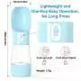 Dog Water Bottle Upgraded Pet Water Bottle Lightweight Dog Travel Water Bottle 2.76&quot Big Trough Leak Proof Pet Drinking Bottle Drink Cup for Walking Travel Hiking