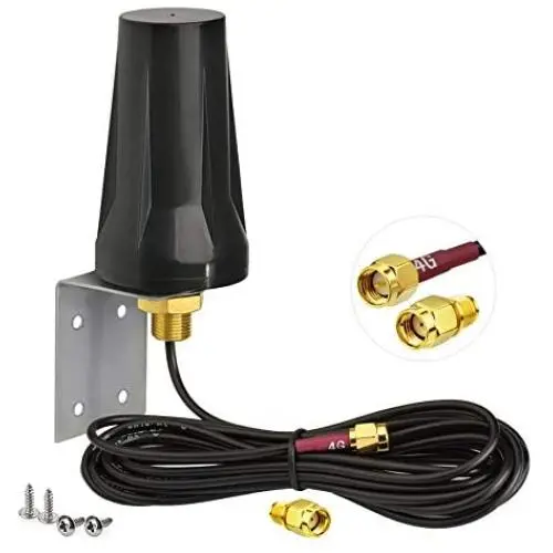 Bingfu 4G LTE Outdoor Wall Mount Waterproof Antenna SMA Male Antenna Compatible with Verizon AT&T T-Mobile Sprint 4G LTE Router Gateway Modem Cell Phone Signal Booster Cellular Amplifier Trail Camera Bingfu 4G LTE Outdoor Wall Mount Waterproof Antenna SMA Male Antenna Compatible with Verizon AT&T T-Mobile Sprint 4G LTE Router Gateway Modem Cell Phone Signal Booster Cellular Amplifier Trail Camera