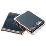 Phone Case Ultra-Thin Back Cover Tempered Glass Shell Electroplated PC Protector Fit for Samsung Galaxy Z Flip Phone Accessories (Black)