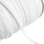 Elastic Band String 125 Yards (114 Meters) 1/4 Inch White and Nose Wire Strip(100pcs) Bundle