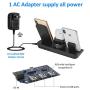 SimpJoy Wireless Charger,Wireless Charger Stand 4 in 1 Charging Stand Dock Compatible with Apple Watch, AirPods and Fast Wireless Charging Stand for iPhone 11/11 Pro/X/XS/XR/Xs Max/8/8 P…