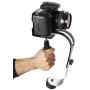 The Official Roxant Pro Video Camera Stabilizer Limited Edition (Midnight Black) with Low Profile Handle for GoPro, Smartphone, Canon, Nikon - or Any Camera up to 2.1 lbs. - Comes with Phone Clamp.