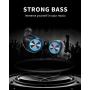 VANKYO Wireless Earbuds X180 in-Ear Bluetooth 5.0 Earphones for iPhone Android with USB-C Charging Case, IPX7 Waterproof Sport Headphones with Mic, Touch Control for Gym, Home, Office, Single/Twin