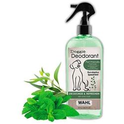 Wahl Deodorizing & Refreshing Pet Deodorant for Dogs - Eucalyptus & Spearmint for Coat Shine & Strengthening - 8 Oz