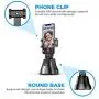 Robot Camera Phone Holder W/Bluetooth Remote, Portable Smart Selfie Stick, 360° Auto Rotation Face Object Tracking Phone Camera Holder, Smartphone Holder For Vlog Recording, Cooking and Fitness videos Robot Camera Phone Holder W/Bluetooth Remote, Portable Smart Selfie Stick, 360° Auto Rotation Face Object Tracking Phone Camera Holder, Smartphone Holder For Vlog Recording, Cooking and Fitness videos