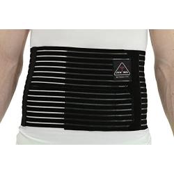 ITA-MED Men’s Breathable Abdominal/Back Support Binder AB-208: Black Large