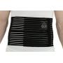 ITA-MED Men’s Breathable Abdominal/Back Support Binder AB-208: Black Large
