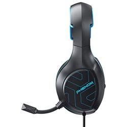 Evo Core Phenom EXP04 Gaming Headset with Boom Mic, Compatible with PS4, Xbox and Mobile Devices (Blue)