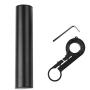 Tbest Bike Handlebar Extender Aluminum Alloy Carbon Tube Extension Space Saver with Double Clamps, Bracket for Bike Light, GPS, Phone etc