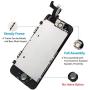 for iPhone SE Screen Replacement with Camera Black for A1662,A1723,A1724, Mobkitfp Compatible with iPhone 5SE Screen Replacement Digitizer LCD Touch Screen Display, Full Assembly with Repair Tools