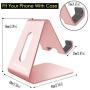 CreaDream Cell Phone Stand, Cradle, Holder,Aluminum Desktop Stand Compatible with Switch, All Smart Phone, iPhone 11 Pro Xs Max Xr X Se 8 7 6 6s Plus SE 5 5s-Rose Gold