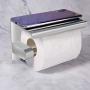 APTGAGA Toilet Paper Holder Stainless Steel Toilet Roll Holder, SUS 304 Toilet Tissue Paper Stand with Cell/Mobile Phone Shelf Wall Mounted for Bathroom Accessories