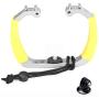 Movo GB-U70Y Underwater Diving Rig for GoPro Hero with Cold Shoe Mounts, Wrist Strap - Works with HERO3, HERO4, HERO5, HERO6, HERO7, HERO8 and Waterproof Action Cam - Scuba GoPro Accessory (Yellow)