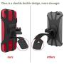 WD&CD [2 Pack] Bike Phone Holder, Universal Bike Phone Mount for 4"" to 6.5"" Screen Size Phones, 360° Adjustable Detachable Silicone Bicycle Motorcycle Phone Holder for Smartphones