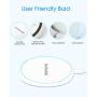 Fast Wireless Charger, NANAMI 7.5W Charging Pad Compatible iPhone SE/11/11 Pro/11 Pro Max/XS Max/XS/XR/X/8 Plus,10W Qi Charger for Samsung S20 S10 S9 S8 S7 Note 10+/9/8 & New Airpods-Ultra Slim Design