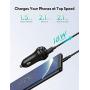 USB Car Charger RAVPower 36W Qc 3.0 Car Quick Charger Dual USB Ports Car Adapter for Galaxy S10+ S9+ S8+ Note 10+ Note 9+ Note 8, iPhone 11 Pro Max X XR XS Max and More