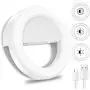 Selfie Ring Light Led Circle Portable Clip-on Selfie Fill Light with USB Rechargeable for Phone Camera Photography Video White Selfie Ring Light Led Circle Portable Clip-on Selfie Fill Light with USB Rechargeable for Phone Camera Photography Video White