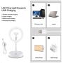 Selfie Ring Light with Tripod Stand with Phone Holder for, Live Stream,Self-Portrait Shooting (White,1 X Fill Light + 1 X Stand, 10.2in)