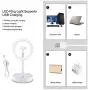 Selfie Ring Light with Tripod Stand with Phone Holder for, Live Stream,Self-Portrait Shooting (White,1 X Fill Light + 1 X Stand, 10.2in) Selfie Ring Light with Tripod Stand with Phone Holder for, Live Stream,Self-Portrait Shooting (White,1 X Fill Light + 1 X Stand, 10.2in)