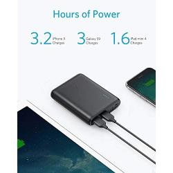 Anker PowerCore 13000 Portable Charger - Compact 13000mAh 2-Port Ultra Portable Phone Charger Power Bank with PowerIQ and VoltageBoost Technology for iPhone, iPad, Samsung Galaxy (Black)