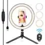 10” Ring Light LED Desktop Selfie Ring Light USB LED Desk Camera Ringlight 3 Colors Light with Tripod Stand iPhone Cell Phone Holder and Remote Control for Photography Makeup Live Streaming 10” Ring Light LED Desktop Selfie Ring Light USB LED Desk Camera Ringlight 3 Colors Light with Tripod Stand iPhone Cell Phone Holder and Remote Control for Photography Makeup Live Streaming