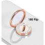 lenoup Glitter Bling Bling Phone Ring Holder,Sparkle Phone Ring Kickstand, Cell Phone Finger Ring Grip for Almost All Phones/Pad(Rose Gold)