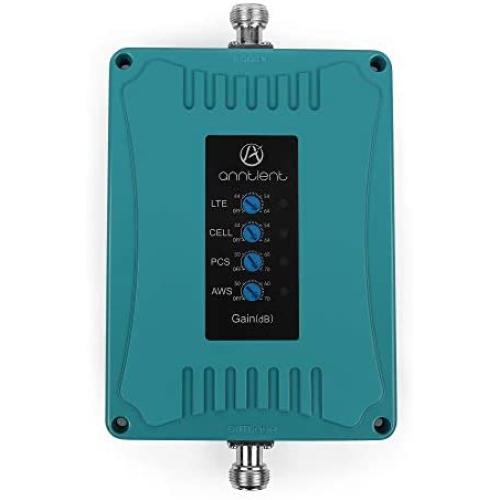 ANNTLENT Multiple Band Cell Phone Signal Booster Repeater Amplifier for ALL Carriers Boost Cellular Voice and Data for Home and Office 