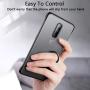 Compatible with Oneplus 7 pro Case,ASONRL Clear Frameless Matte Hard PC Slim Shock Absorption TPU Bumper with Non-Slip Surface Rope Pull Ring Case (Yellow)