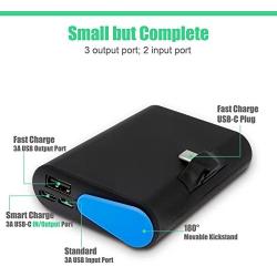 Mugen Power 10000mah 2 in One PowerBank for Nintendo Switch Piggyback Charging and Gaming and All Types of Mobile Phone Charging　　　　　　