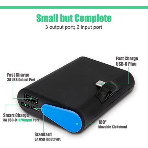 Mugen Power 10000mah 2 in One PowerBank for Nintendo Switch Piggyback Charging and Gaming and All Types of Mobile Phone Charging　　　　　　