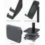 Nulaxy Phone Stand, Upgraded Height Angle Adjustable Cell Phone Stand, Cradle, Dock, Desk Phone Holder Compatible with iPhone Xs Xr 8 X 7 6 6s Plus SE 5 5s 5c, All Smartphones - Black