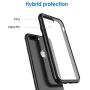 JETech 3431 Case for Apple iPhone 8 Plus and iPhone 7 Plus, Shock-Absorption Bumper Cover, Black