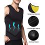 IFLOVE Mens Hot Sweat Sauna Vest Body Shaper Slimming Tank Top Weight Loss Shapewear Neoprene No Zip