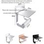 JIANC Toilet Paper Holder Stand Toilet Paper Holder Shelf Wall Shelves Toilet Shelf Stainless Steel Tissue Roll Holder with Mobile Phone Storage Rack