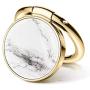 GVIEWIN Marble Cell Phone Ring Holder Finger Ring Stand, Kickstand Metal Grip Holder for Magnetic Car Mount Compatible with iPhone 11 Pro Max/X/XR/SE 2020 and Other Smartphones (White/Gold)