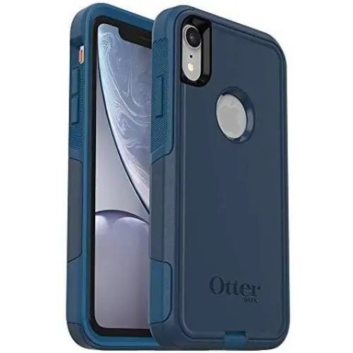 OtterBox COMMUTER SERIES Case for iPhone Xr - Frustration Free Packaging - BESPOKE WAY (BLAZER BLUE/STORMY SEAS BLUE)