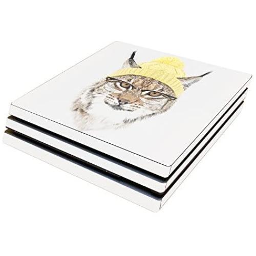 MightySkins Skin Compatible with Sony PS4 Pro Console - Hipster Lynx | Protective, Durable, and Unique Vinyl Decal wrap Cover | Easy to Apply, Remove, and Change Styles | Made in The USA
