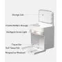 Omeet Toilet Paper Roll Holder with Automatic Sensor LED Lighting and Smartphone Holder Shelf, Wall Mounted Bathroom Tissue Storage, Waterproof, Large Dual Capacity Omeet Toilet Paper Roll Holder with Automatic Sensor LED Lighting and Smartphone Holder Shelf, Wall Mounted Bathroom Tissue Storage, Waterproof, Large Dual Capacity