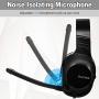 SADES SPIRIT SA721 Black Stereo Gaming Headset for Xbox One,PS4,PC,Noise Cancelling Over Ear Headphones with Mic,Soft Ear Cushion,3.5mm Jack Cable for Laptop Tablet Smartphone Nintendo