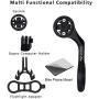 JIANKUN Bike Computer Combo Out Front Mount for Garmin Edge Series,Smart Phone,Front Bike Light and Gopro Sports Camera,Compatible with 22.2/25.4/31.8mm Handlebar