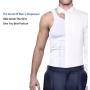 GKVK Mens Slimming Body Shaper Vest Shirt Abs Abdomen Slim