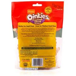 Hartz Oinkies Rawhide Free Pig Skin Dog Treat Chews