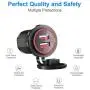 Quick Charge 3.0 Dual USB Charger Socket, Waterproof 12V/24V QC3.0 Dual USB Fast Charger Socket Power Outlet with Touch Switch for Car Marine, Boat, Motorcycle, Truck and More(QC3.0-Red) Quick Charge 3.0 Dual USB Charger Socket, Waterproof 12V/24V QC3.0 Dual USB Fast Charger Socket Power Outlet with Touch Switch for Car Marine, Boat, Motorcycle, Truck and More(QC3.0-Red)