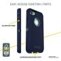 OtterBox DEFENDER SERIES Case for iPhone SE (2nd gen - 2020) and iPhone 8/7 (NOT PLUS) - Retail Packaging - MARATHONER (COWABUNGA BLUE/GUNMETAL GREY), Single