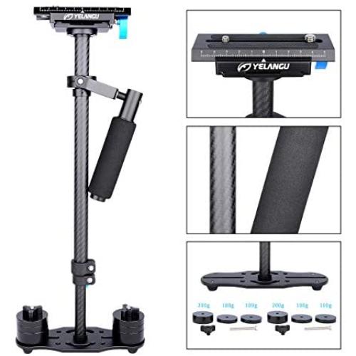 YELANGU S60T DSLR Carbon Fiber Handheld Camera Stabilizer DSLR Cameras Weight 1-3kgs/2.2-6.6lbs