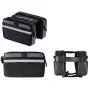 ZFF Simple Bicycle Saddle Bag, Mountain Bike Front Beam Bag Mobile Phone Tube Package Reflective Design Riding Equipment Accessories