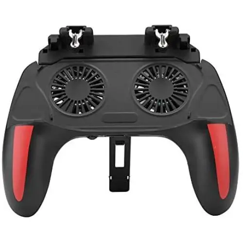 Mobile Game Controller Ergonomic PUBG Handle Dual Cooling Fans Mobile Phone Game Controller Gamepad Fast Heat Dissipation No Noise Suitable for 4.7-6.5inch Phones(5000mah) Mobile Game Controller Ergonomic PUBG Handle Dual Cooling Fans Mobile Phone Game Controller Gamepad Fast Heat Dissipation No Noise Suitable for 4.7-6.5inch Phones(5000mah)