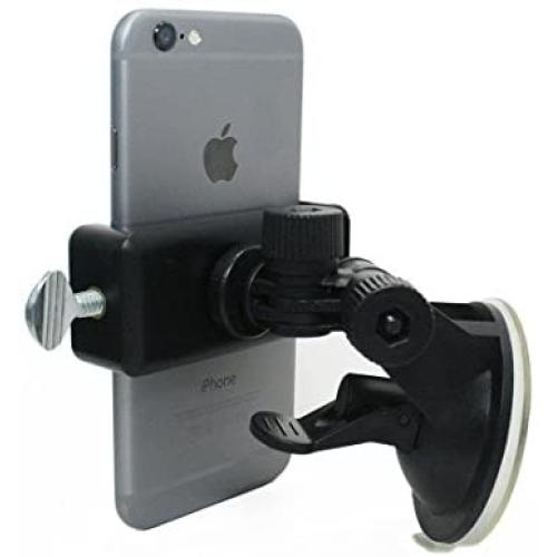 Livestream Gear - Suction Cup Phone Mount for Streaming, Video, or Photos. Great for WOD; Fitness Streams at Home, or Gym. (Suction Cup Mount)