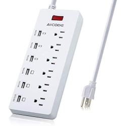 Surge Protector Power Strip,6 Outlets&6 USB Charging Ports, USB Extension Cord,6ft UL Cord, 1625W/13A 125V for Home & Office Appliances, Smartphones, Tablets,Laptop…